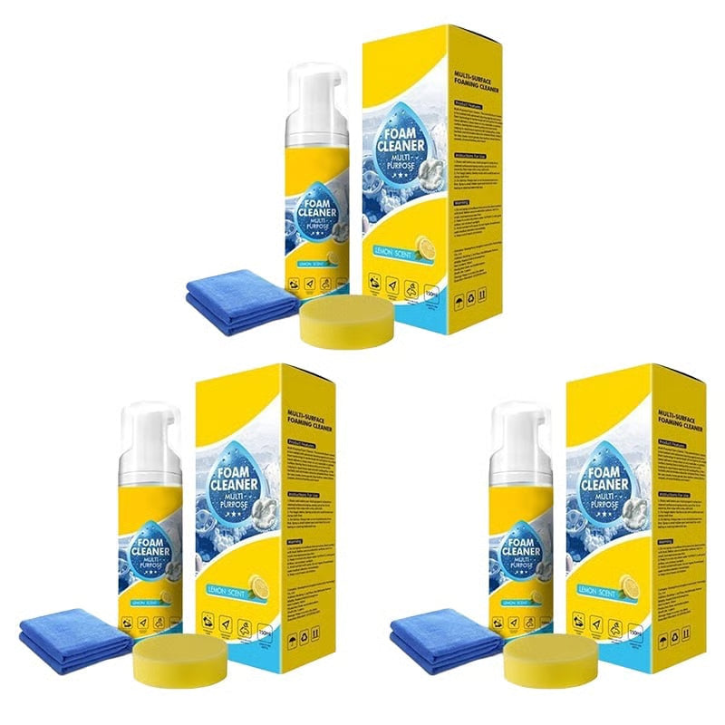 Multi-Function Foam Cleaner — powerful deep clean for car interiors and home surfaces