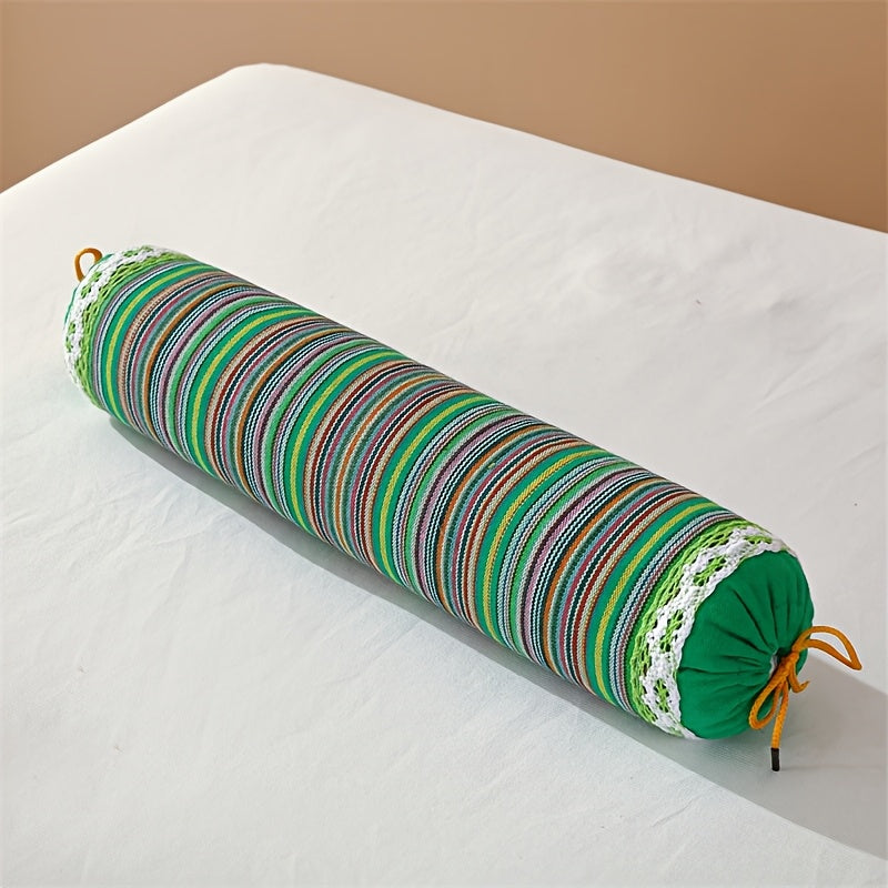 A New Round Pillow Designed for Sleeping, Featuring a Cylindrical Shape That Provides Neck Support. It Has a Cute And Exquisite Pattern with Soft And Comfortable Fabric, Suitable for All Seasons And Can Be Used in Bedrooms, Sofas, Schools