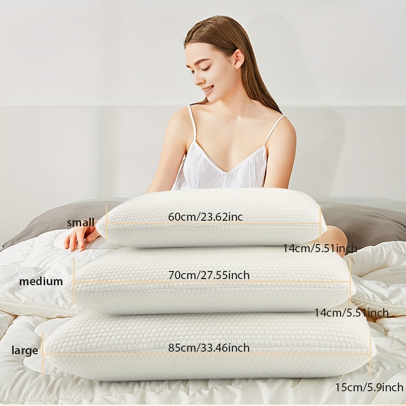 1pc Talalay 96% Natural Premium Latex, Soft with Pillowcase Helps Pressure, No Chemicals, Perfect Package Best Gift with Removable Tencel Cover