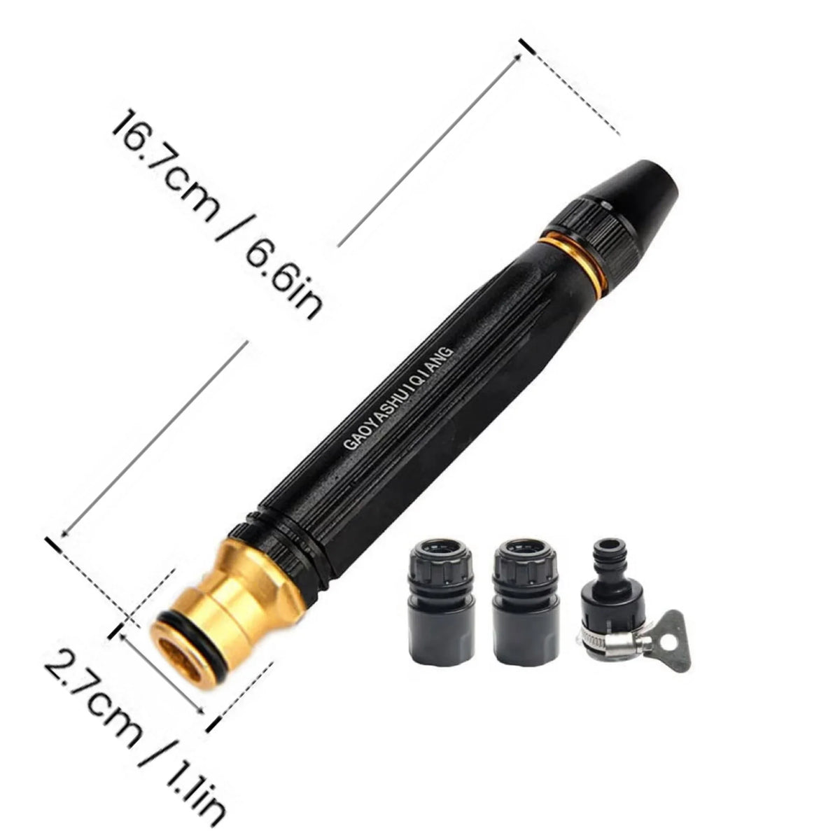 Heavy Duty Adjustable Twist Hose Nozzle – High-Pressure Jet & Mist