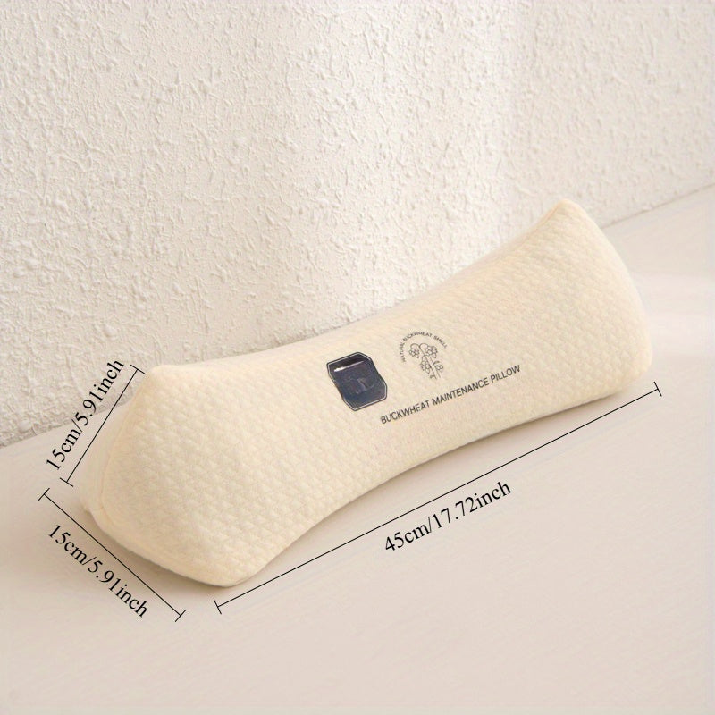 1pc Triangular Cervical Pillow, Sleep-Assisting Long Pillow, Cylindrical Naturally Filled Pillow, Round Pillow, Comfortable Hug Pillow, The Best Gift for Family, Holiday Gift, Birthday Gift, Bedroom Decor