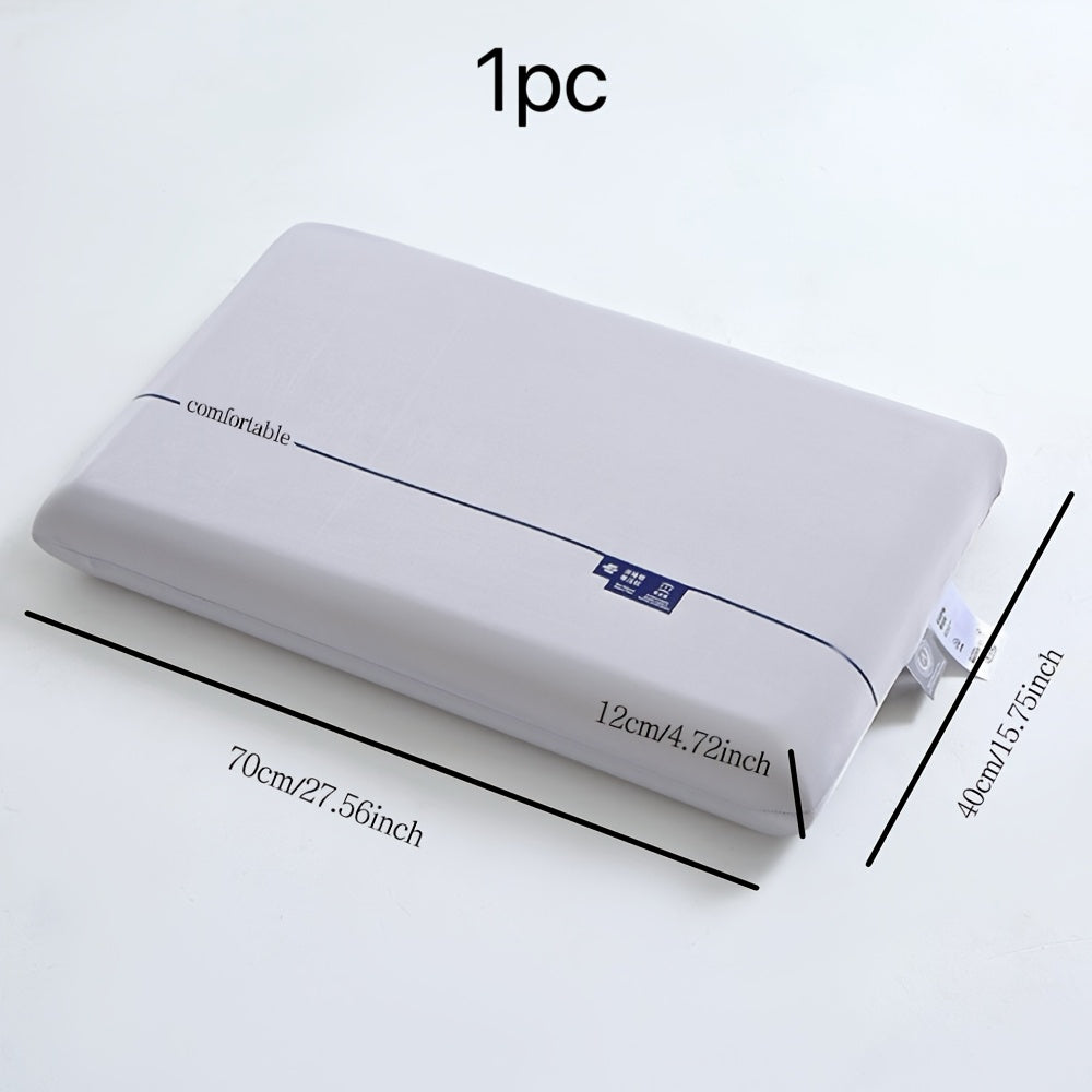 1pc Polyurethane Foam Slow Rebound Pillow, Pillow Core, Double Cervical Pillow, Single Rectangular Home Use Ultra-soft Sponge Pillow Core.