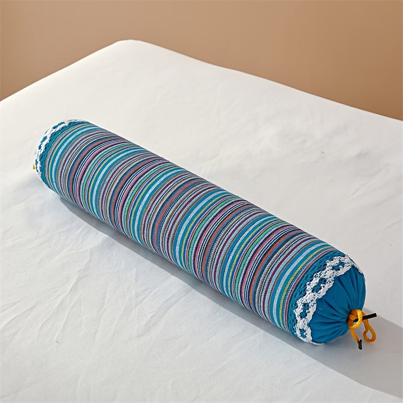 A New Round Pillow Designed for Sleeping, Featuring a Cylindrical Shape That Provides Neck Support. It Has a Cute And Exquisite Pattern with Soft And Comfortable Fabric, Suitable for All Seasons And Can Be Used in Bedrooms, Sofas, Schools