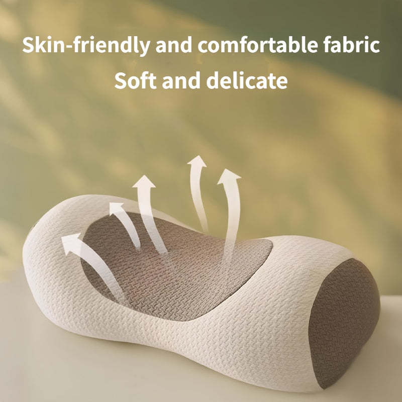 1pc Buckwheat Cervical Pillow | Sleep Cervical Pillow, Neck-support Cylindrical Special Cervical Pillow, Reliable Sofa Back Pillow, Leg Pillow, Bed Sleep Pillow, Suitable For Office Nap Pillow, Home Sleep Pillow, Buckwheat Composition