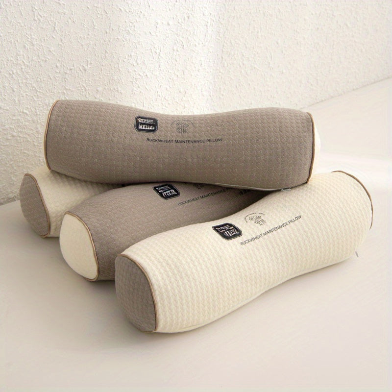 1pc Triangular Cervical Pillow, Sleep-Assisting Long Pillow, Cylindrical Naturally Filled Pillow, Round Pillow, Comfortable Hug Pillow, The Best Gift for Family, Holiday Gift, Birthday Gift, Bedroom Decor