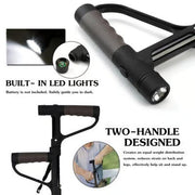 LED Foldable Walking Stick Aluminum Alloy, Anti-Slip, Adjustable Height