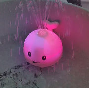 Baby Spraying Whale Bath Toy with LED Disco Lights