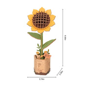 Build Your Own Wooden Sunflower A Flower That Never Wilts — Build It Craft a stunning 3D wooden sunflower What's in the Box