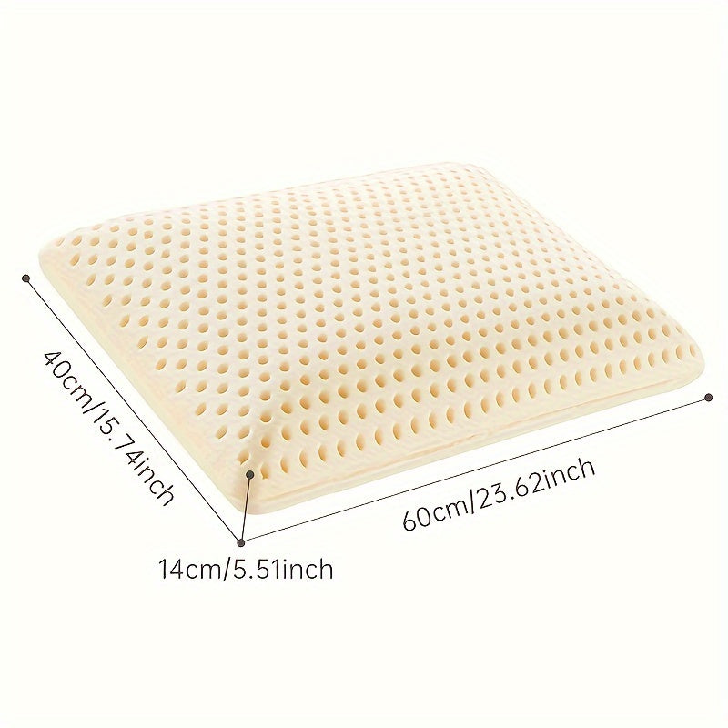 1pc Talalay 96% Natural Premium Latex, Soft with Pillowcase Helps Pressure, No Chemicals, Perfect Package Best Gift with Removable Tencel Cover