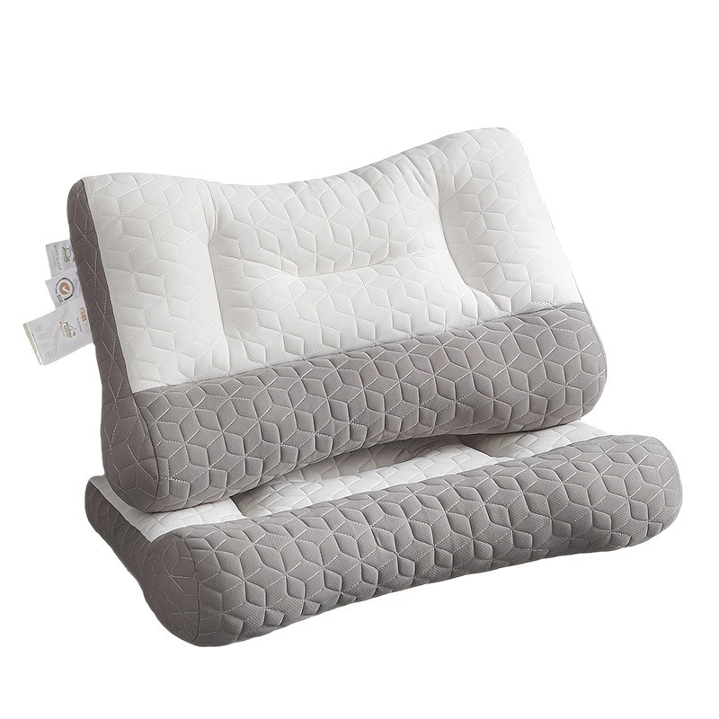 Square Latex Pillow Core - Firm Support No Sag, Cervical Spine Protection for Sleep, Anti-Curved Neck Home Use