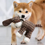 Durable Plush Dog Toy for Aggressive Chewers Squeaker Included