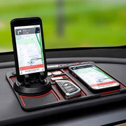 4-in-1 Car Dashboard Anti-Slip Phone Pad | Phone Holder, Aromatherapy & Glow Mat