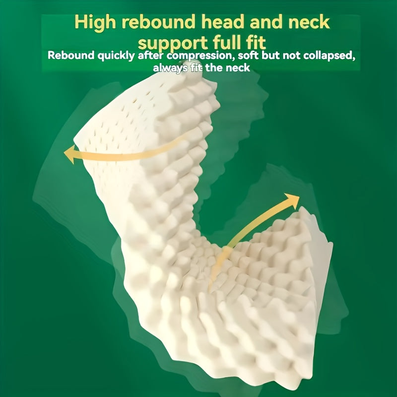 Cervical Pillow for Adults | High-Quality Thai Latex Core | Supports Ergonomics | Essential for Neck Care Enthusiasts