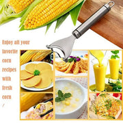 Stainless Steel Corn Stripper & Cob Peeler | Quick Kernel Remover Tool