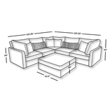 Mckenzie L Sectional + Ottoman