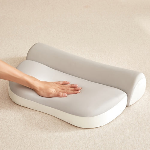 1pc Cooling and Breathable Pillow, Zero-Pressure Sleep Aid Deep Sleep Pillow, Traction Pillow, Supports Neck and Cervical Spine, Promotes Easy Sleep, Sleep Massage, Moisture-Wicking and Sweat-Absorbing, Home Cushion, Suitable for All Seasons