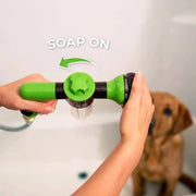 Pup Jet Dog Sprayer – 8-Mode, Built-In Soap Dispenser, Garden Hose Attachment