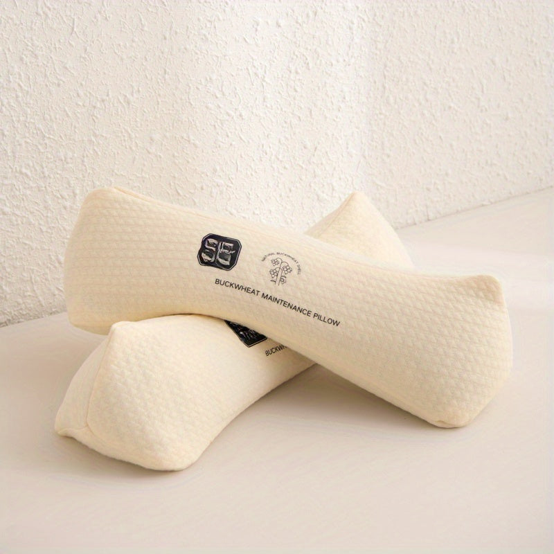 1pc Triangular Cervical Pillow, Sleep-Assisting Long Pillow, Cylindrical Naturally Filled Pillow, Round Pillow, Comfortable Hug Pillow, The Best Gift for Family, Holiday Gift, Birthday Gift, Bedroom Decor