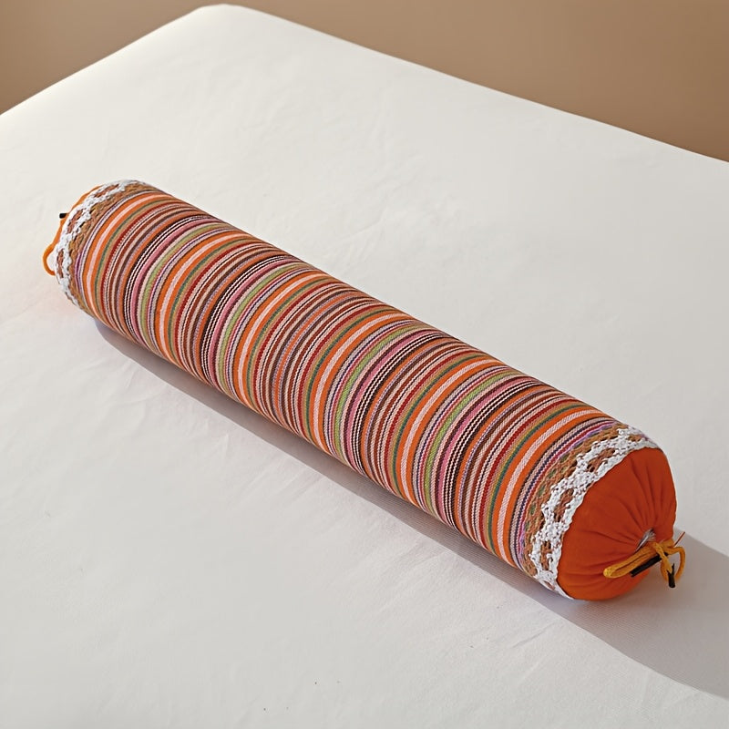 A New Round Pillow Designed for Sleeping, Featuring a Cylindrical Shape That Provides Neck Support. It Has a Cute And Exquisite Pattern with Soft And Comfortable Fabric, Suitable for All Seasons And Can Be Used in Bedrooms, Sofas, Schools