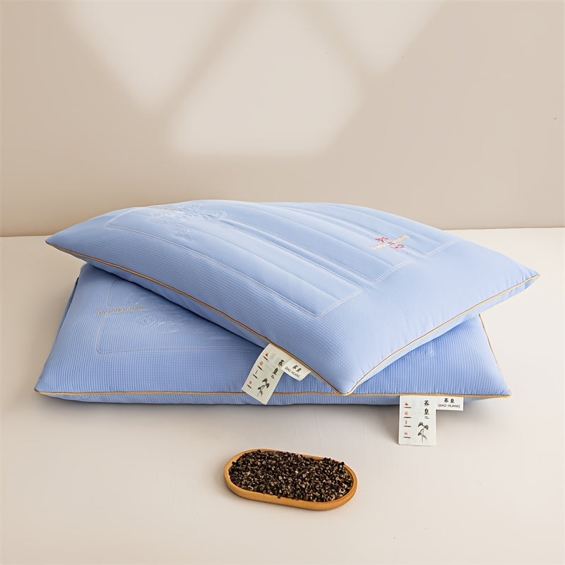 Two Modern-Style Natural Herbal Buckwheat Pillows - Support for The Cervical Spine, Soft And Comfortable, with a Cloud-Like Touch, Versatile And Multifunctional, Making It a Perfect Gift. It Cares for The Curvature of The Cervical Spine