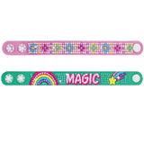 DIY Diamond Bracelet Kit for Kids – Sparkle Gem Craft Set, Makes 2 Wristbands