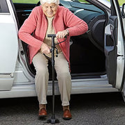 LED Foldable Walking Stick Aluminum Alloy, Anti-Slip, Adjustable Height