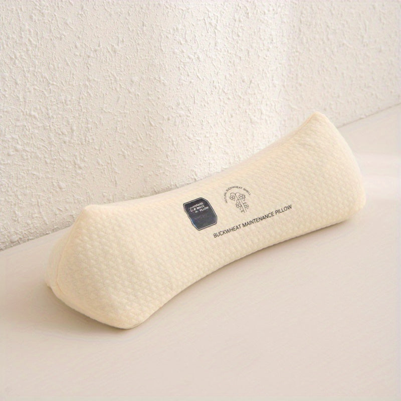 1pc Triangular Cervical Pillow, Sleep-Assisting Long Pillow, Cylindrical Naturally Filled Pillow, Round Pillow, Comfortable Hug Pillow, The Best Gift for Family, Holiday Gift, Birthday Gift, Bedroom Decor