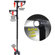 LED Foldable Walking Stick Aluminum Alloy, Anti-Slip, Adjustable Height