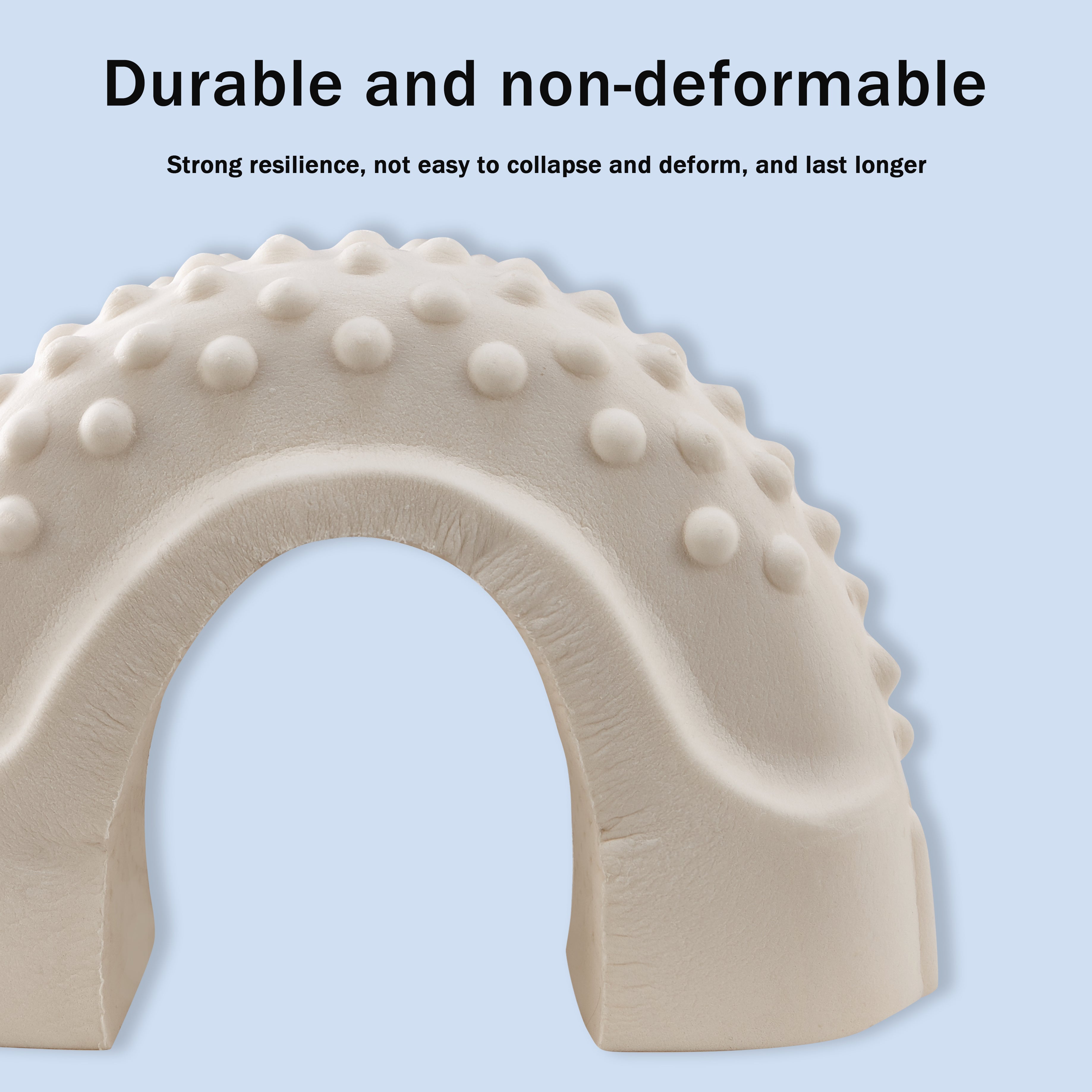 1pc High-Quality Latex Massage Bead Pillow, Natural Latex Pillow, Ergonomic Design, Provides Neck Stability Support, Sleep-Friendly, Suitable for Adults Back and Side Sleepers, with Removable Pillowcase, Perfect Gift, Luxury Bedding