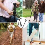 LED Foldable Walking Stick Aluminum Alloy, Anti-Slip, Adjustable Height