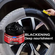Car Tire & Trim Renewal Paste | Instant Black Shine & UV Protection