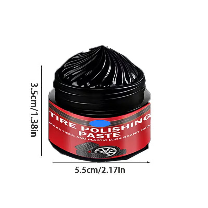 Car Tire & Trim Renewal Paste | Instant Black Shine & UV Protection