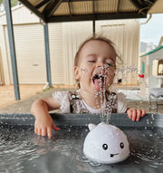 Baby Spraying Whale Bath Toy with LED Disco Lights