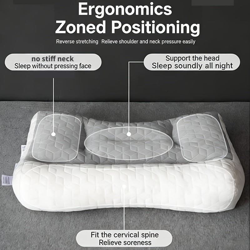 Square Latex Pillow Core - Firm Support No Sag, Cervical Spine Protection for Sleep, Anti-Curved Neck Home Use