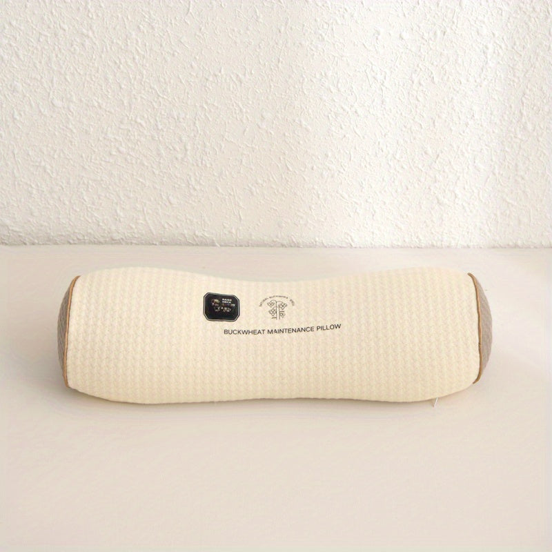 1pc Triangular Cervical Pillow, Sleep-Assisting Long Pillow, Cylindrical Naturally Filled Pillow, Round Pillow, Comfortable Hug Pillow, The Best Gift for Family, Holiday Gift, Birthday Gift, Bedroom Decor