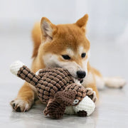 Durable Plush Dog Toy for Aggressive Chewers Squeaker Included