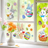 Easter Bunny Egg Wall Stickers 2 Sheets