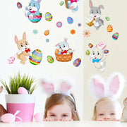 Easter Bunny Egg Wall Stickers 2 Sheets