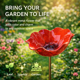 🌸 Everlasting Garden Blooms - Handmade  Metal Flower Garden Stake🐦