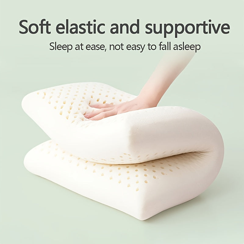 Latex Bread Pillow 1 PcsA Natural Breathable Latex Bread Pillow for Sleep and a Household Adult Latex Bread Pillow with a Breathable Inner Pillowcase