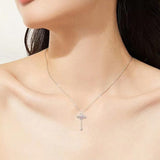 Cute Pink Angel Wings Necklace