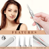 Professional Beauty Salon Tweezers | 2026 New Year Launch 50% OFF | Precision Slant & Pointed Tips for Brows & Lashes | Essential for Makeup Artists & Home Kits 🎆✨